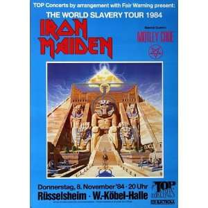  Iron Maiden   The World Slavery 1984   CONCERT   POSTER 