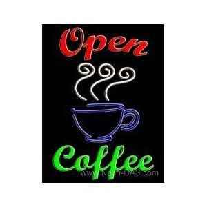  Coffee Shop Open Outdoor Neon Sign 31 x 24: Home 