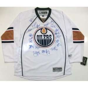   Oilers Team Signed Rbk Jersey Horcoff Cogliano: Sports & Outdoors