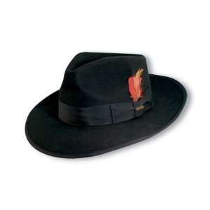    BLK3 Zoot   Large Wool Fedora Hat   Black