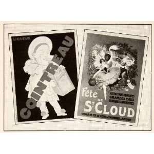  1925 Print Cointreau Fete St Cloud M Valotaire Art Deco 