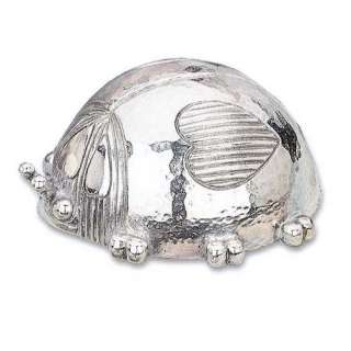 SILVER PLATED LADY BUG MUSIC BOX  YOU ARE MY SUNSHINE  
