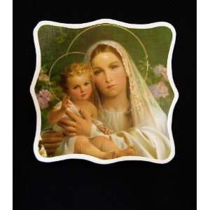  Lilly Madonna and Child by Simeone Plaque 