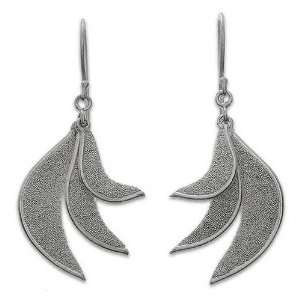  Sterling silver dangle earrings, Angel Wing Jewelry