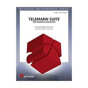 Telemann Suite for Trumpet and Piano Softcover  Sports 