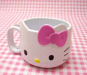 Sanrio Genuine Hello Kitty Face Ribbon Mug Cup Pink  