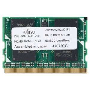  Micron 512MB DDR2 RAM PC2 3200 214 Pin Laptop MicroDIMM 