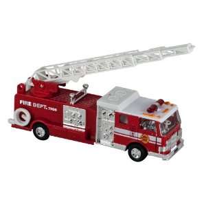  Lights & Sounds Fire Truck Pullback   Red: Toys & Games