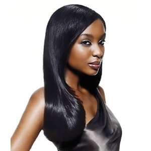    18 Long Sleek Indian Remy Lace Front Wig  Color #1b Beauty