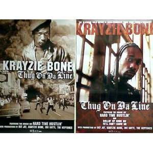  KRAYZIE BONE Thug On Da Line Double Sided Poster 24x36 