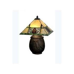  Meyda Tiffany 67850 Table Lamp, Beige Amber: Home 