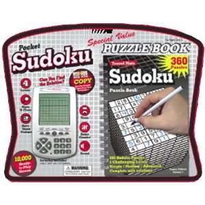  Sudoku Pocket Electronic Game with Puzzle Book: Toys 