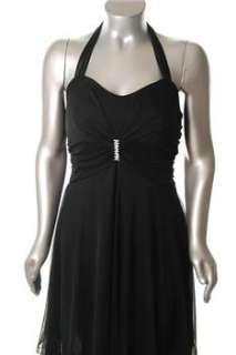 Ruby Rox NEW Plus Size Cocktail Dress Black Embellished Padded Bust 1X 