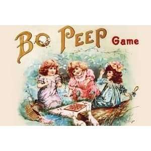  Bo Peep game   12x18 Framed Print in Gold Frame (17x23 