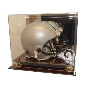  St. Louis Rams Mahogany Finished Acrylic Helmet Display 