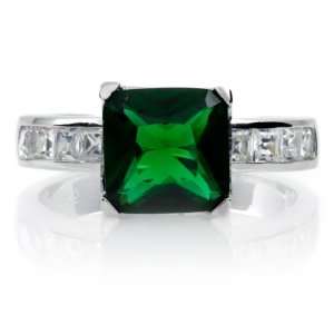  Shondras Cocktail Ring   Faux Emerald Emitations 