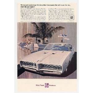  1968 Pontiac GTO The Great One Car of the Year Award Print 