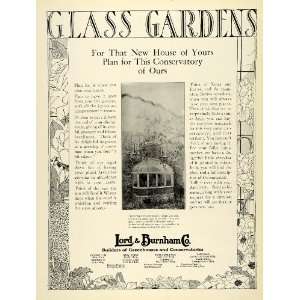   Greenhouse Lord & Burnham Conservatory   Original Print Ad Home
