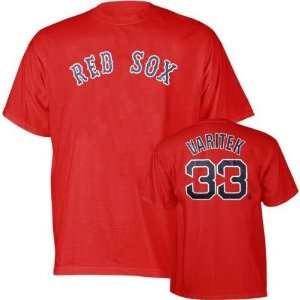   Red Sox YOUTH Jason Varitek #33 Red Player Tee