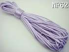 wholesale rolls 2mm mixed Rayon Nylon Satin chinese knot Rattail cord 