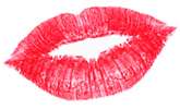 red lipstick lips kiss