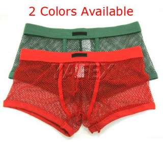 Mens Sexy NEW See cc Fishnet/Mesh Underwear Boxers/Trunks,Welcome 