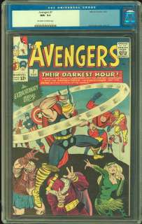 Avengers # 7 CGC 9.2 OWW Tough Book in High Grade  
