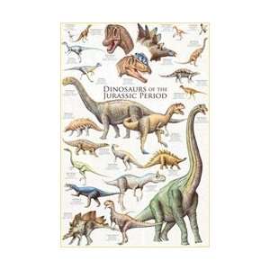  Dinosaurs Jurassic Period Poster