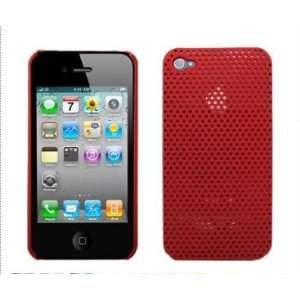  APPLE iPHONE 4G Perforated SnapOn Plastic Case Cover Dark 