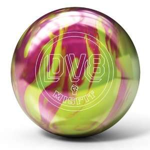 DV8 Misfit Bowling Ball  Yellow/Magenta
