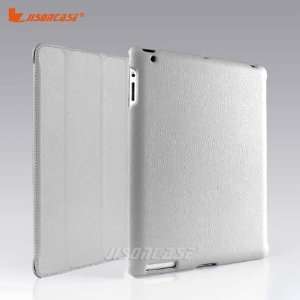   Jisoncase Smart Leather Cases for Ipad 2 Grey