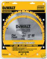 DeWalt Series 20, Saw Blade Combo Pack DW3123 & DW3128  