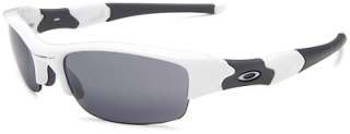 Oakley Mens Flak Jacket Iridium Sunglasses WHITE / GRAY  