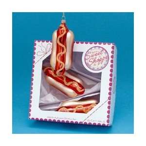   18 Decorative Glass Hot Dog Christmas Ornaments 4.75 Home & Kitchen