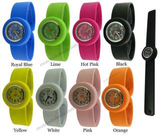 pick 03 slap on silicone rubber strap watches small lds1293 face