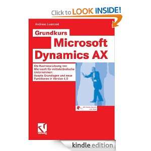Grundkurs Microsoft Dynamics AX (German Edition) Andreas Luszczak 