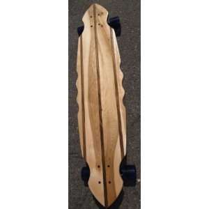  Longboard 40 x 9   Custom Made with Solid Wood   Curve 
