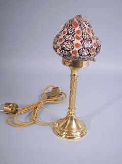 seltene glas tischlampe millefiori dekoration manufactured circa 1920 