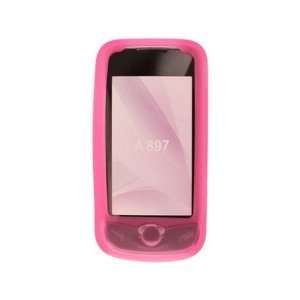  Transparent Silicone Skin Cover Case Hot Pink For Samsung 