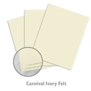  Carnival Felt Ivory Paper   1200/Carton