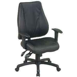   Office Star Ergonomic High Back Leather Desk Chair: Office Products