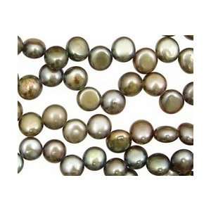  Silver Green Dancing Button 6 6.5mm Beads Arts, Crafts 