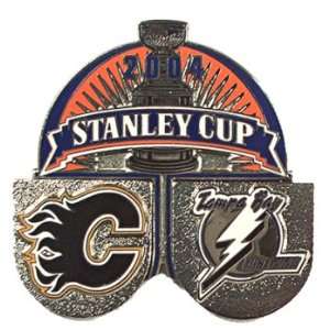  2004 Stanley Cup Flames vs Lightning Pin: Sports 