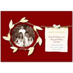   Holiday Cards   Twig Wreath By Night Owl Paper Goods