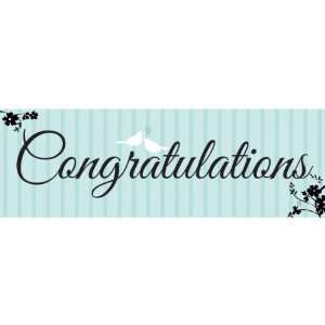 Creative Converting Two Love Birds Giant Congratulations Party Banner 