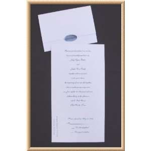 Blank white card stock seal and send perforated self mailer invitation 