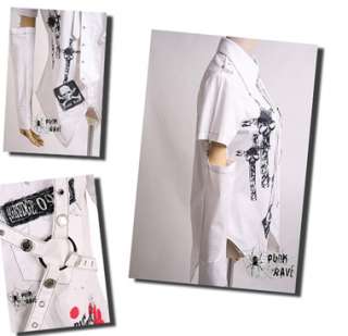 Visual KEI Punk Gothic t shirt top NANA cosplay coat !!  