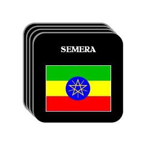  Ethiopia   SEMERA Set of 4 Mini Mousepad Coasters 