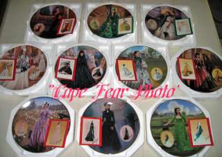 SET Gone With Wind COSTUMING OF LEGEND Scarlett Plates  