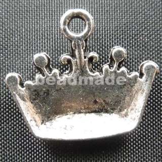 Wholesale  25pcs tibet silver crown Charms 18x16mm  